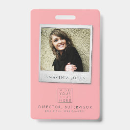 Tarjeta De Identificación Womens Business Photo ID Identification Plastic