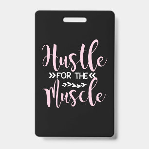 Tarjeta De Identificación Yoga Lover Hustle For The Muscle