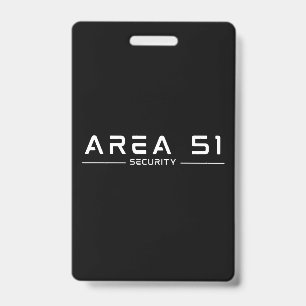 Tarjeta De Identificación Zona 51 OVNI de seguridad para extranjeros