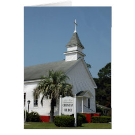 Tarjeta de iglesia antigua de bonito