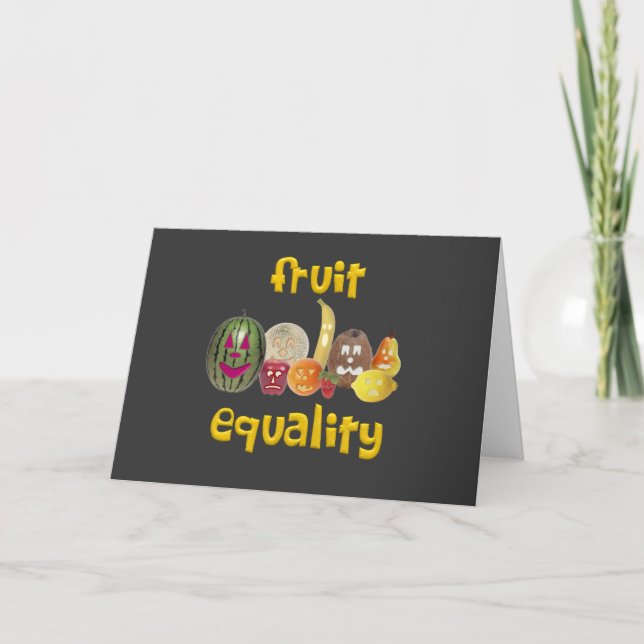 Tarjeta de igualdad de frutas (Anverso)