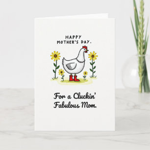 Tarjeta de ilustración de ave fabulosa mamá