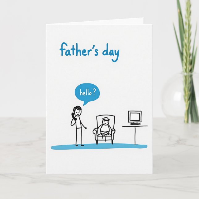 Tarjeta de ilustración de chat dulce del Día del P (Anverso)