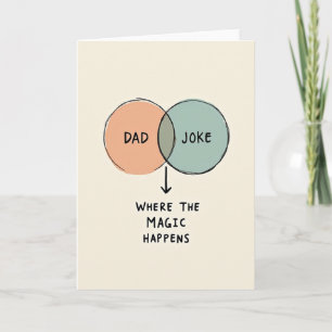 Tarjeta de ilustración de chistes de Papás diverti