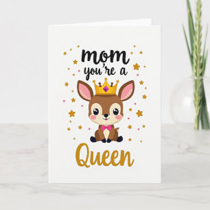 Tarjeta de ilustración de estrellas de la reina ma