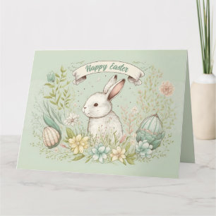 Tarjeta de ilustracion de flores de primavera feli