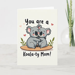 Tarjeta de ilustración de Koalaty Mom