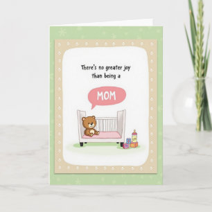 Tarjeta de ilustración de la alegría de las madres