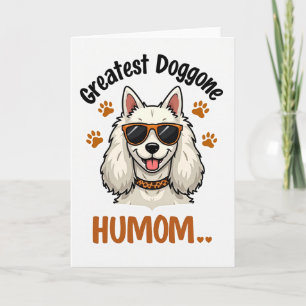 Tarjeta de ilustración de la mejor mamá perruna