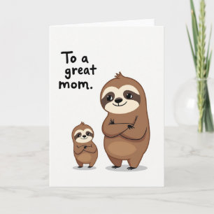 Tarjeta de ilustración de Madres Dulces