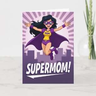 Tarjeta de ilustración de Mamá Heroe