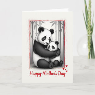 Tarjeta de ilustración de oso amoroso