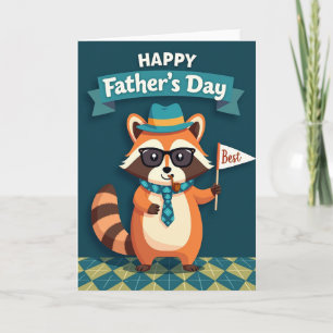 Tarjeta de ilustración de Papá Elegante