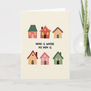 Tarjeta de ilustración de Sweet Home Mom