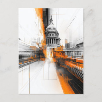 Tarjeta de Ilustracion del Capitolio de los Estado