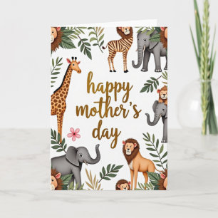 Tarjeta de ilustración del día de la madre en la s