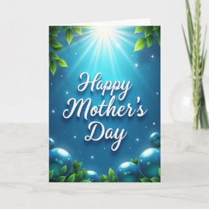 Tarjeta de ilustración del día de las madres lumin