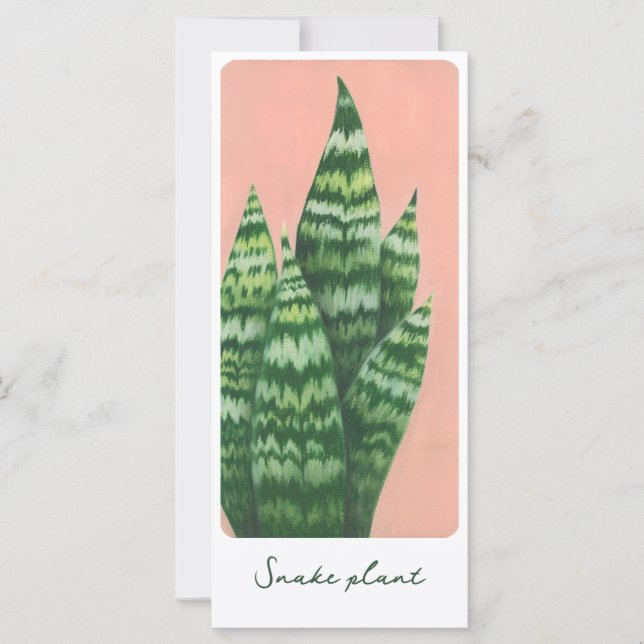 Tarjeta de ilustracion Gouache para la planta de s (Anverso)