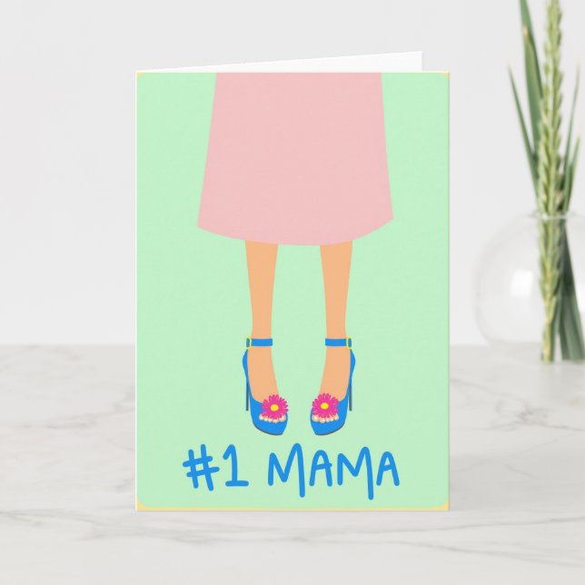 Tarjeta de ilustración No 1 Mamá (Anverso)
