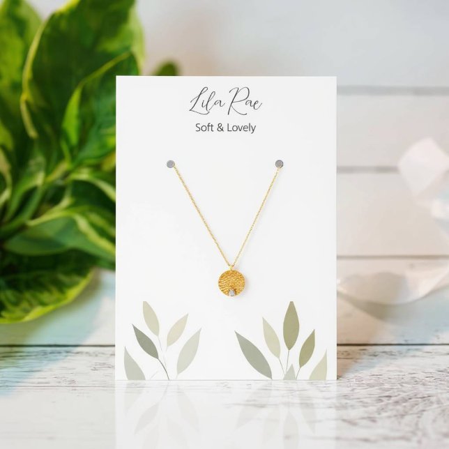 Tarjeta de Ilustracion para gatos de follaje verde (Cat Foliage Artwork)