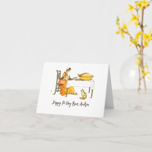 Tarjeta de Ilustracion victoriana de divertida épo