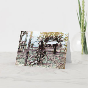 Tarjeta de imagen de cumpleaños vintage extraña y