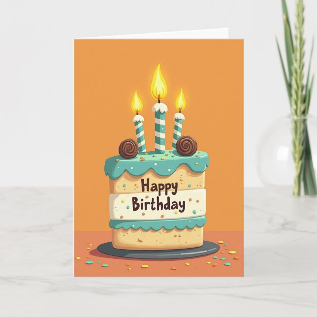 Tarjeta de imagen de regalo de cumpleaños (Anverso)