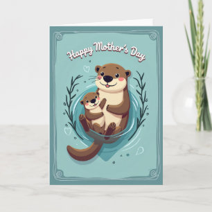 Tarjeta de imagen del Día de la Madre amorosa