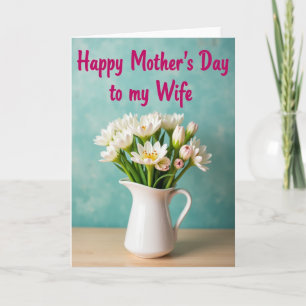 Tarjeta de imagen del día de las madres con cielo