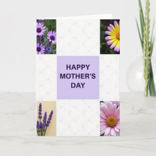 Tarjeta de imagen del día de las madres floral