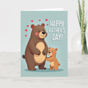 Tarjeta de imagen del Día del Padre amable