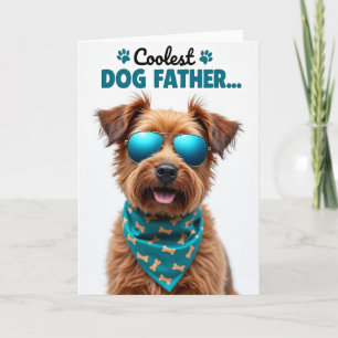 Tarjeta de imagen del padre perro más genial