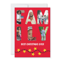 Tarjeta de imagen fotográfica para Navidades festi