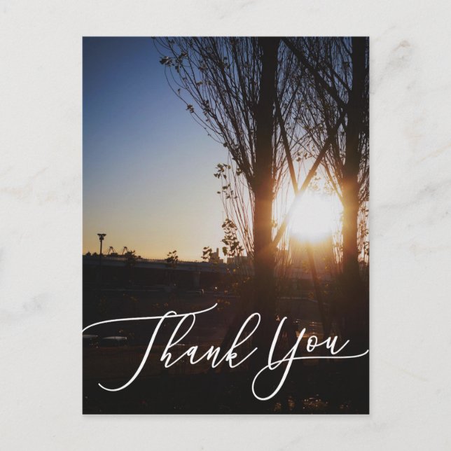 tarjeta de imagen fotográfica, tarjeta de agradeci (Anverso)