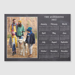 Tarjeta de imán de calendario de foto personalizad