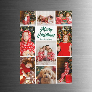 Tarjeta de imán de Colaje de Fotos de Navidad con