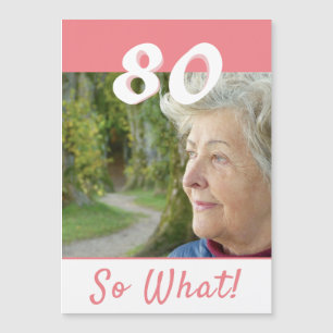 Tarjeta de imán de cumpleaños número 80 Inspirador