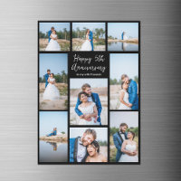 Tarjeta de imán de foto de aniversario de boda per