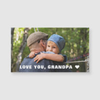 Tarjeta de imán de foto del Día del Padre Te Amo A