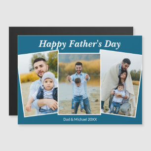 Tarjeta de imán de foto personalizada Feliz Día de