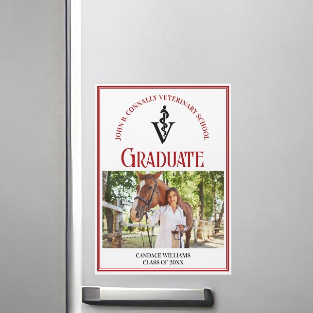 Tarjeta de imán de graduación fotográfica de la Es (Subido por el creador)