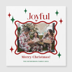 Tarjeta de imán de Navidad con foto de familia ale