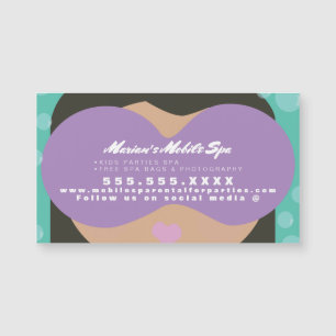 Tarjeta de imán de negocio de alquileres de fiesta