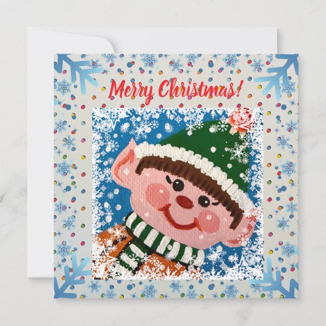 Tarjeta de imán de pequeño duende (Anverso)