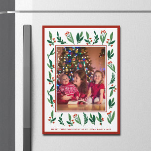 Tarjeta de imán fotográfica para Navidades de Berr