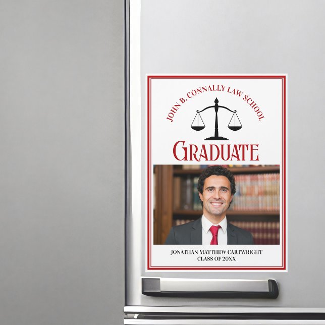 Tarjeta de imán fotográfico para graduación de la  (Subido por el creador)