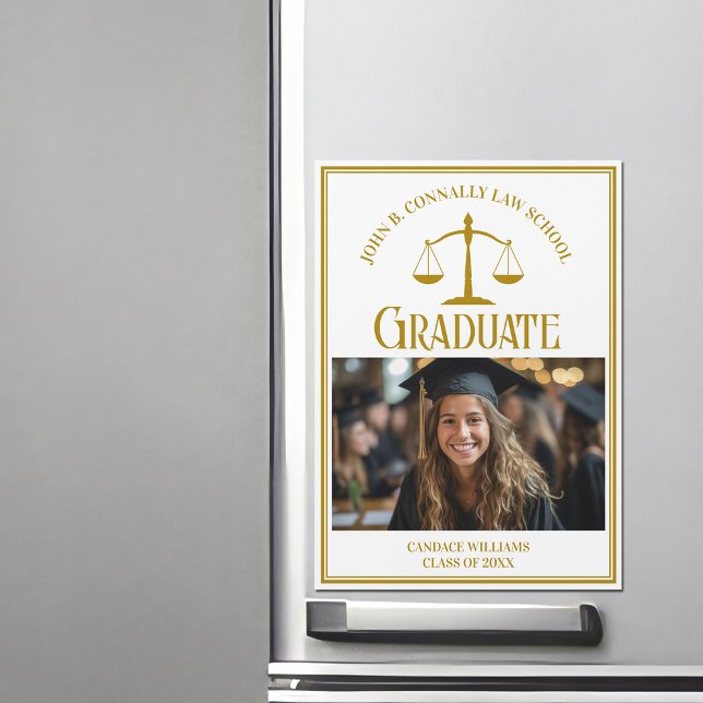 Tarjeta de imán fotográfico para graduación de la  (Subido por el creador)