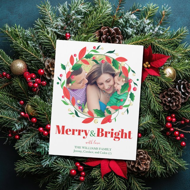 Tarjeta de imán fotográfico para mora y Navidad br (Subido por el creador)