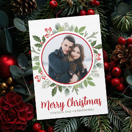 Tarjeta de imán fotográfico para Navidades de Red