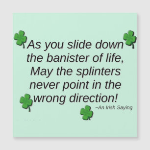 Tarjeta de imán saying del Día de San Patricio